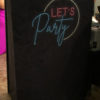 Neon Lets Party Mirror Booth Cover